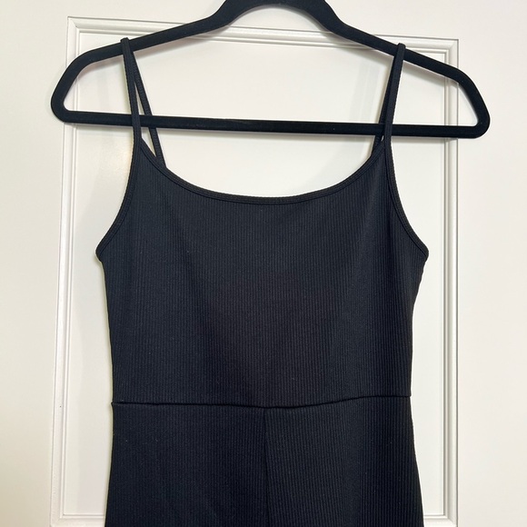Wild Fable Black Ribbed Stretch Jumpsuit (Med) - Picture 4 of 4